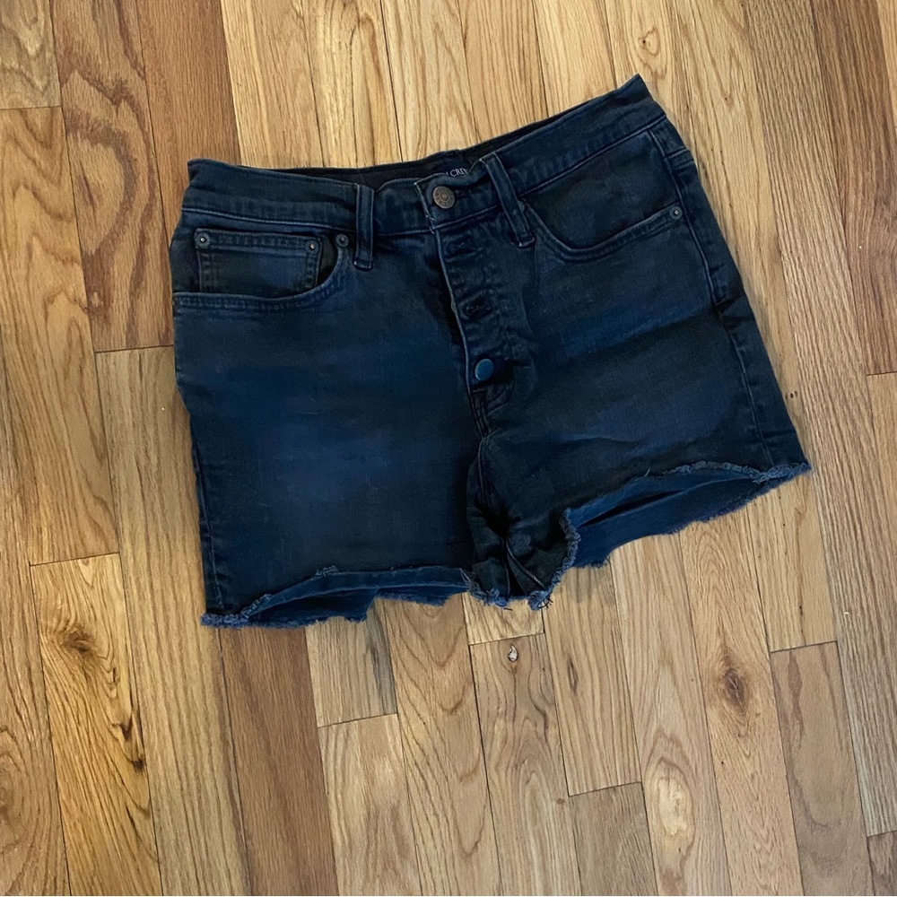 J. Crew Women's Black Denim Shorts